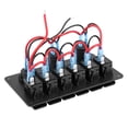 thumbnail image 1 of Interruptor basculante BuyWeek Panel de interruptores LED 6 entradas 12 V 24 V, 1 of 9