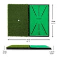 thumbnail image 5 of 2 in 1 Turf Grass Mat， Portable Foldable Hitting Mat，Practice Chipping Mat and Impact Surface Golf Swing Mat with Heavy Rubber Base for Chipping Putting Practice Training Indoor Outdoor, 5 of 7