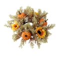 thumbnail image 1 of Vela Decorativa De 9.8" Con Forma De Corona Para Fiesta De Acción De Gracias, Calabazas Naranjas, 1 of 8