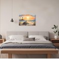 thumbnail image 4 of ZHONGYUTONG Sea Turtle Canvas Wall Art Turtle Bathroom Wall Decor Coastal Beach Pictures Ocean Animal Artwork Lighthouse Painting for Home Decor Framed (12.00" x 18.00"), 4 of 5