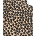 thumbnail image 2 of Yibo Milk Tea Brown Blanket Flannel Soft and Comfortable Anti-static Bed Sofa Blanket, 2 of 7