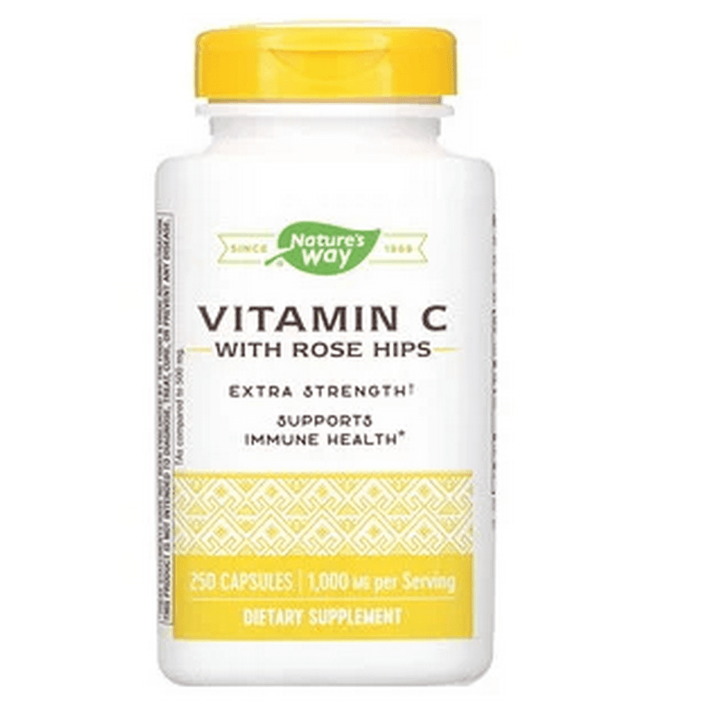Nature's Way, Vitamin C with Rose Hips, Extra Strength, 1,000 mg, 250