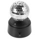 thumbnail image 4 of Rotating LED Strobe Ball Lamp with Glass Mirror Reflection, Portable Battery Powered Desktop Light for KTV, Bar, Party, Bedroom Use, Easy One Button, 4 of 4