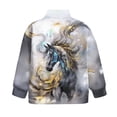thumbnail image 5 of Uorisanigo Cool Horse Girls Half Zip Sweatshirt with Long Sleeve, Oversized Sweatshirts for Teen Girl, Fashion Quarter Zipper Hoodies Athletic Shirts Top Hoodies Winter Clothes, 5 of 7