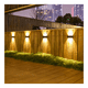 thumbnail image 3 of 6 pzs Lampara Focos Solares Led Exteriore Patio jardín pasillo iluminación de pared decoración Malubero Negro, 3 of 4