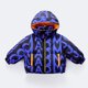 thumbnail image 5 of Parkas de manga larga para niñas, niños y niños, ropa de abrigo con capucha, ropa para niños de talla mediana y grande, chaqueta de plumón gruesa con letras, chaqueta corta con capucha, tops de algodó, 5 of 6