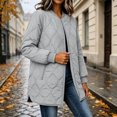 thumbnail image 3 of Women's Quilted Jacket Lightweight Zipper Fall Winter Coats Thermal Padded Puffer Jacket Loose Casual Outerwear with Pockets, 3 of 9