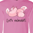 thumbnail image 4 of Inktastic Let's Relaxolotl with Sleeping Axolotls Long Sleeve T-Shirt, 4 of 5