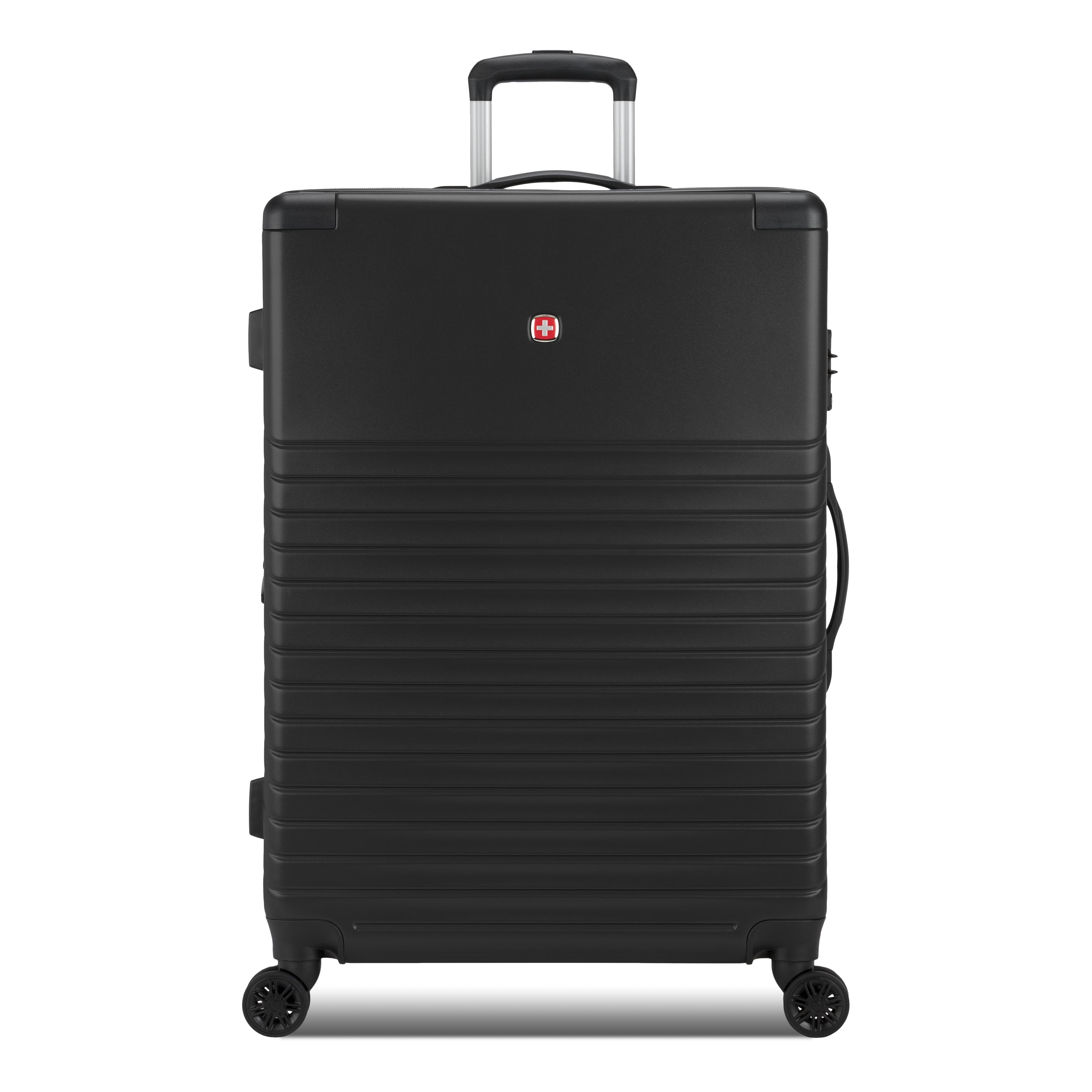 SWISSGEAR Edge Hardside Large Checked Spinner, Black