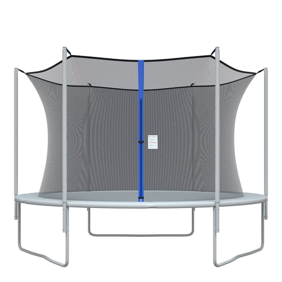 SPORTYOUTH 14ft Replacement Trampoline Safety Enclosure Net w/ Zipper & Buckle for 6 Poles (Net Only)