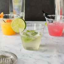 Efavormart 25 Pack Clear 9oz Crystal Collection Disposable Plastic Tumbler for Wedding, Party, Banquet, Home, Picnic, Outdoor Dinnerware, Bar, Nightclub, Liquors, Champagne, Desserts, Cocktails