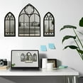 thumbnail image 4 of Dosaele Gothic Furniture Cathedral Mirrors Exquisite Classic Gothic Mirrors Wall Decor Easy to Use Gothic Bedroom Decor Mirrors Safe Mirror Frame Spooky Gothic for Bedroom, 4 of 10