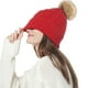 thumbnail image 5 of Gorro para mujer, hombre, gorro de invierno, gorro con puños para mujer, gorros cálidos, 5 of 5