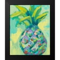 thumbnail image 2 of Goldberger, Jennifer 12x14 Black Modern Framed Museum Art Print Titled - Vibrant Pineapple I, 2 of 5