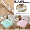 thumbnail image 5 of BH-JJSMGS Kitchen Chair Cushions with Ties,Dining Chair Cushions 18"x17",Chair Pads for Dining Chairs No Slip,Adjustable Detachable Seat Pads for Dining Chairs, 5 of 6