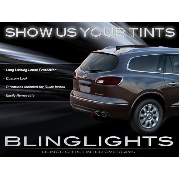 For Buick Enclave Tinted Smoked Taillamps Taillights Tail Lamps Lights Protection Overlays Film