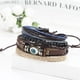 thumbnail image 3 of Mezcla 4 pulseras envolventes para hombres y mujeres, cuerdas de cáñamo, cuentas de madera, pulseras tribales étnicas, pulseras de cuero - Style3 Sincero Hogar, 3 of 7