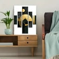 thumbnail image 5 of Abstract Gold Geometric Canvas Wall Art， Suitable for Living Room， Bedroom， Office， Dining Room， and Hallway Decoration., 5 of 8