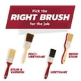 thumbnail image 4 of (3 pack) Linzer 2" Wood Oil-Based Stains & Finishes Flat Paint Brush, 4 of 12