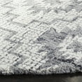 thumbnail image 3 of SAFAVIEH Abstract Joan Abstract Wool Area Rug, Ivory/Dark Gray, 6' x 6' Round, 3 of 8