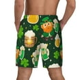 thumbnail image 4 of Haiem St Patrick'S Day10 Men'S Quick-Dry Swim Trunks: Comfortable Beach Shorts With Mesh Lining And Pockets - Ideal For Swimming And Sunbathing Small, 4 of 9