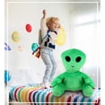 thumbnail image 7 of DolliBu Plush Alien Stuffed Toy – Soft Huggable Green Alien, Adorable Space Creature Plushie Toy, Cute Weird Cuddle Gifts, Super Soft Plush Doll Galaxy Toy for Kids and Adults - 18 Inches, 7 of 7