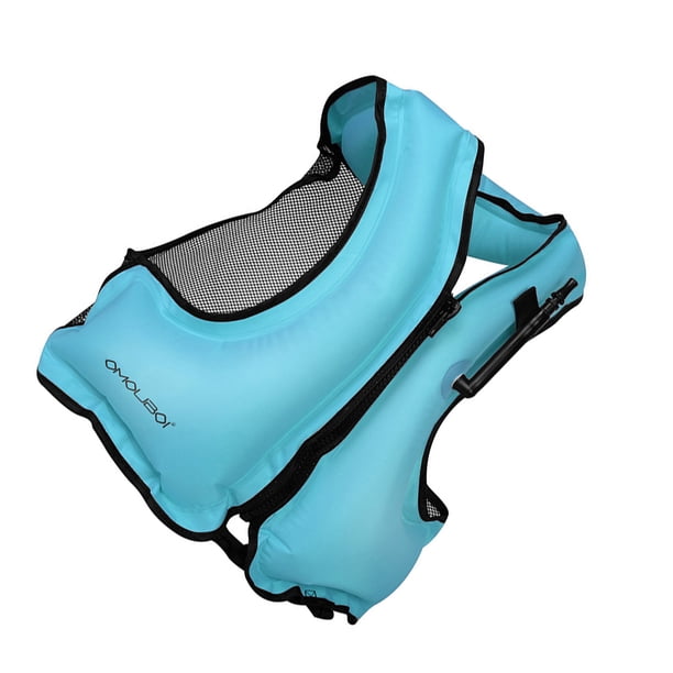 Yuarrent Chaleco de flotabilidad para bucear, cremallera fuerte para mayor durabilidad, chaleco de natación para niños, chaleco a la deriva Chalecos salvavidas y chalecos azul
