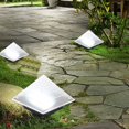 thumbnail image 3 of Lámpara de jardín de camino exterior de alto brillo, luz LED solar blanca para patio, 3 of 8