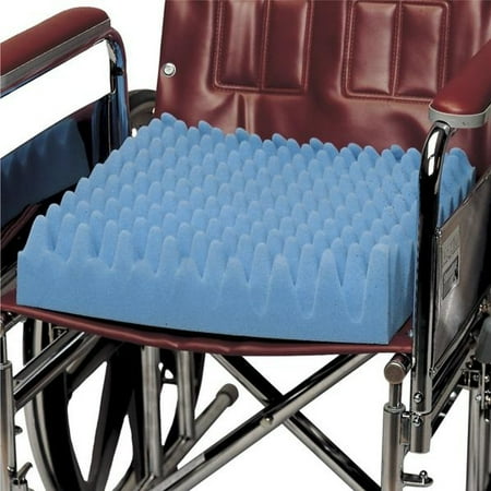 PCP Convoluted Foam Wheelchair Cushion, Blue,