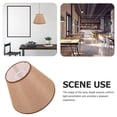 thumbnail image 4 of OULII Rustic Lamp Shade Replacement Khaki Fabric Light Diffusion 1Pcs, 4 of 8