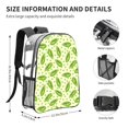 thumbnail image 4 of Easygdp Green Peas Clear Backpack, Transparent Bookbag for School for Women Men, Capacity Clear Bag for College, Travel, 4 of 7
