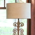 thumbnail image 3 of Table Lamps Slant Retro Oval Hardback Lampshade with Washer Fitter, Stonewash,Floor Lamps, 3 of 4