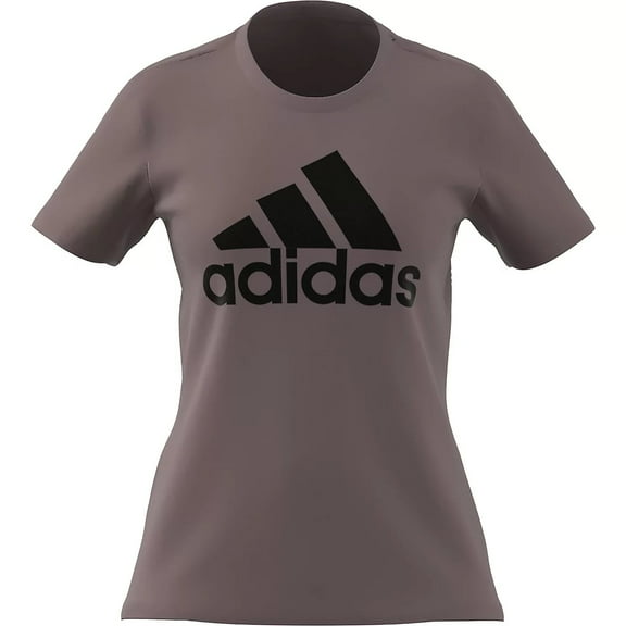 Adidas PURPLE LIGHT Women's Loungewear Essentials Logo Tee, US Small