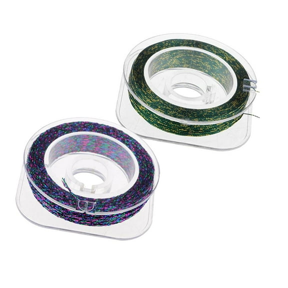 2pcs Nylon Fishing Rod Guide Wrapping Rod Building Guide Fixing Threads 50m / 55yds