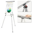 thumbnail image 2 of Universal 3-Leg Telescoping Easel with Pad Retainer, Adjusts 34" to 64", Aluminum, Black -UNV43150, 2 of 2