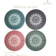 thumbnail image 3 of Drain Hair Catcher Shower Drain Cover Silicon Shower Drain Hair Trap Universal Hair Stopper for Shower Drain Bathroom Bathtub Kitchen Tub (Mix Colors, 4 Pack), 3 of 5