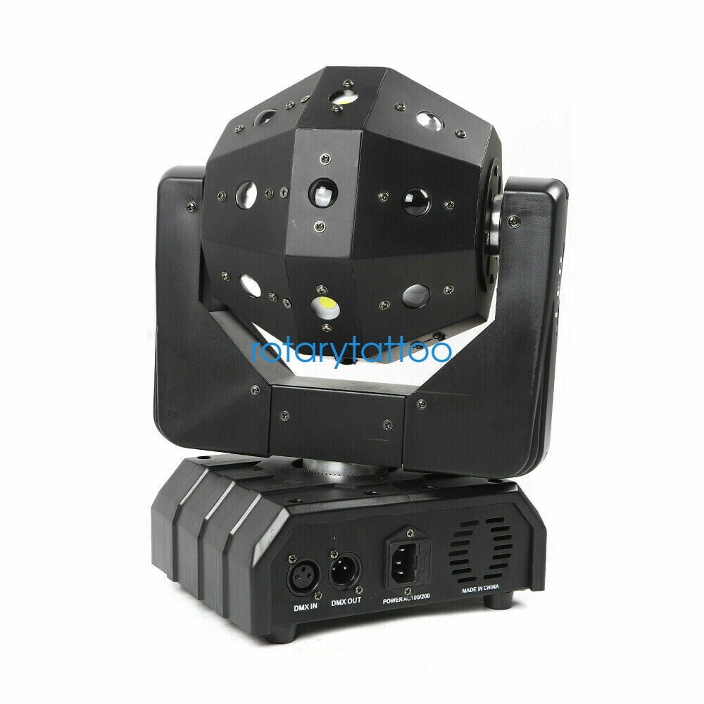 DENEST 16 LED Moving Head RGB Stage Light, DMX Sound Activated DJ Disco Lamp