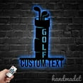 thumbnail image 2 of Handmadetneonsign Personalized Golf Bag Metal Wall Art Led Light, Custom Golf Metal Sign Home Decor, 2 of 5