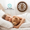 thumbnail image 4 of Unique Bargains Rustic Farmhouse Gear Clock with Moving Gears Wall Clock Silver, 4 of 6