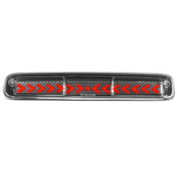 DNA Motoring 3BL-GMC99-3D-T3-LED-BK For 1999-2007 Chevy Silverado GMC Sierra 1500 2500 3500 HD Classic Arrow Style Sequential LED 3rd Third Tail Brake Light