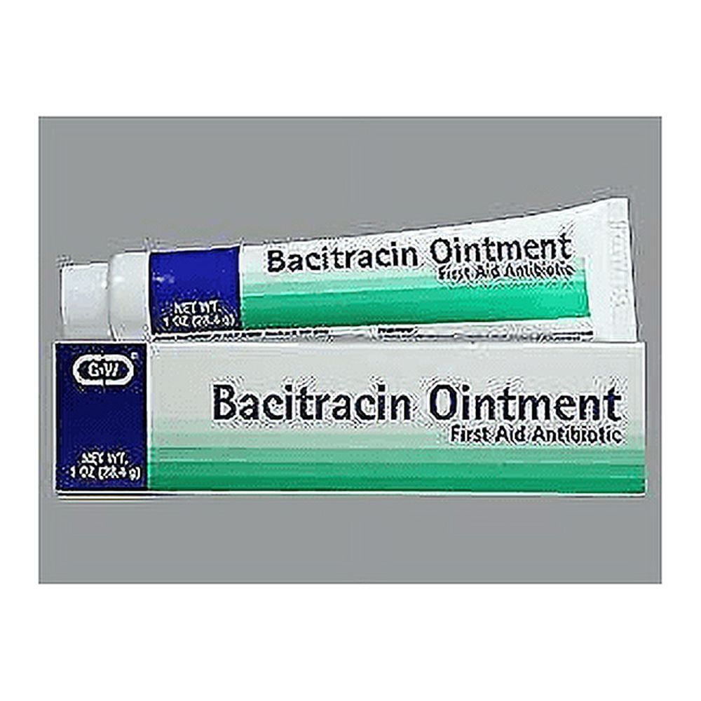 G&W Bacitracin First Aid Antibiotic Ointment for Infection 1 oz, Pack of 2