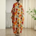 thumbnail image 7 of Womens Oversized Loose Linen Dresses Maternity Long Sleeve Boho Maxi Dresses Vacation Beach Casual Dresses Orange, Free Size, 7 of 7