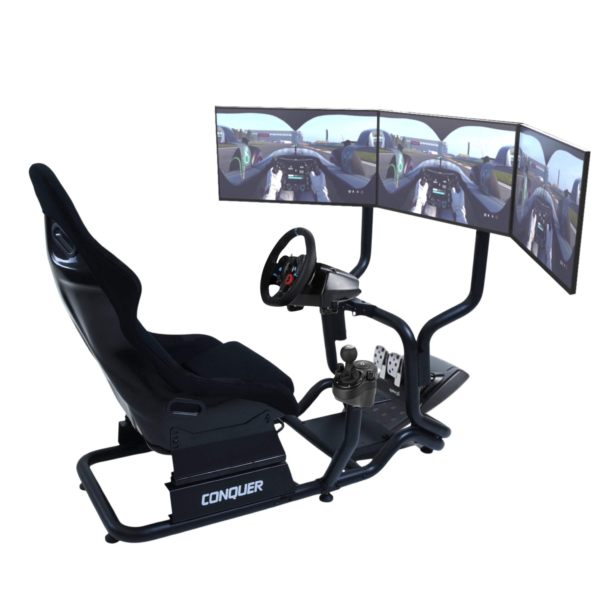 Race Simulator Cockpit with Single Monitor Stand and Gaming Chair in Nepal at NPR 58627 Rating 5