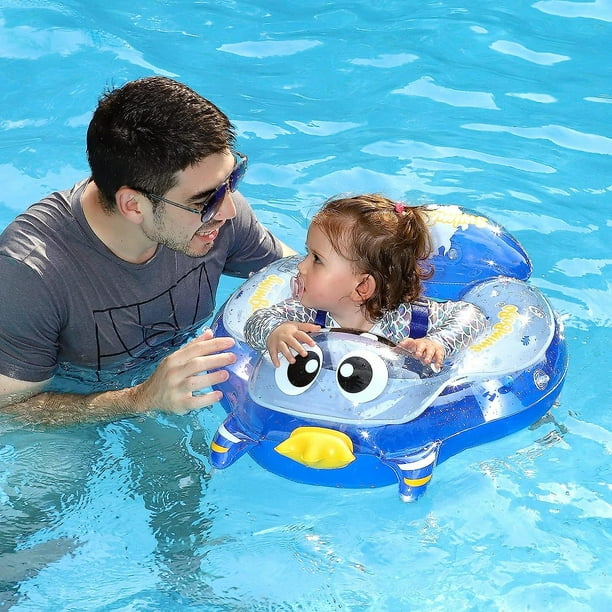 Baby Swimming Pool Floats With Canopy Inflatable Transparent