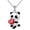 Red, variant on Pendant Necklace Panda Embrace Heart Exquisite Jewelry Cartoon Animal Necklace for Daily Wear
