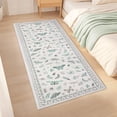 thumbnail image 1 of GlowSol  2x6 Charming Botanical Butterfly & Insect Washable Area Rug, Non-Slip Low-Pile Stain Resistant Floor Carpet for Living Room Bedroom Nursery Home Decor, Beige, 1 of 9