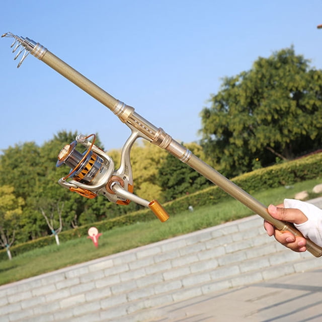 facefd Fishing Rod 5 Layers Sturdiness Fiberglass Angling Rod Fishing Tool for Angler's Holiday Good Gift