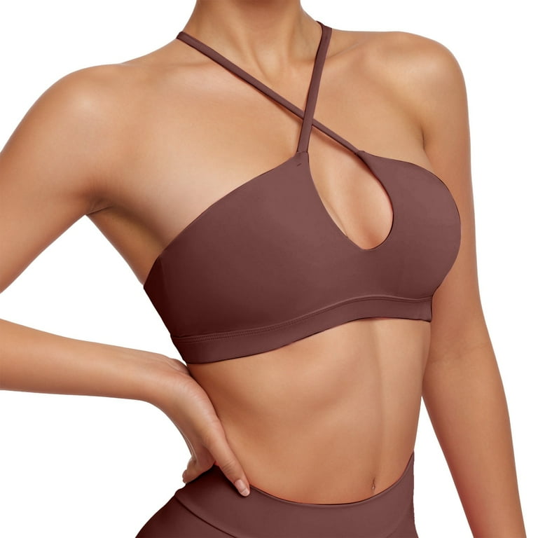 vigerkar Sports Bras for Women Front Back Criss Cross No Underwire