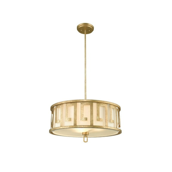 Lucas McKearn Lemuria 3-light Transitional Metal Large Pendant in Gold Leaf