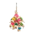 thumbnail image 1 of Chewing Toy, Hanging Safe Colorful  Sepak Takraw Toy Attractive Relieve Anxiety  For Parrots S,M,L, 1 of 8